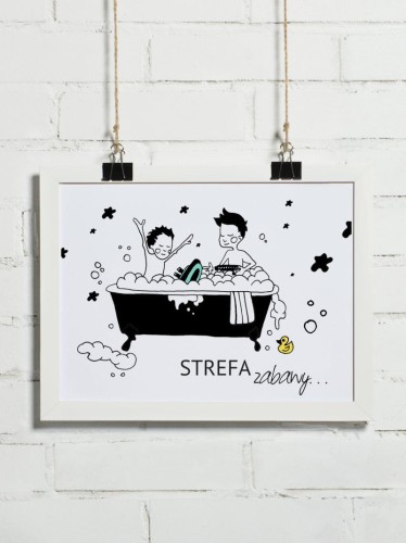 Plakat do łazienki