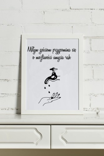 Plakat do łazienki