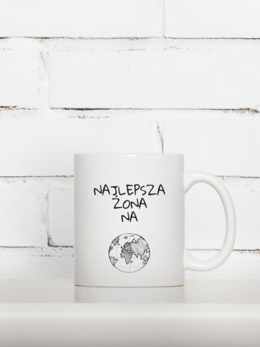 Kubek dla żony z nadrukiem - Najlepsza na świecie