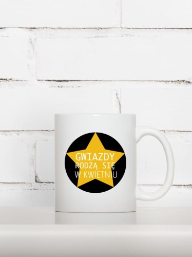 Kubek na urodziny z nadrukiem - Gwiazda