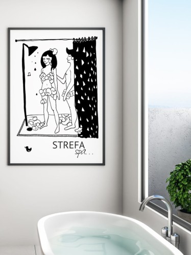Plakat do łazienki - Strefa spa 2