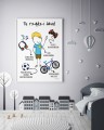 Plakat do pokoju dziecięcego personalizowany