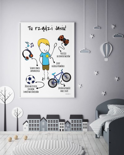 Plakat do pokoju dziecięcego personalizowany 