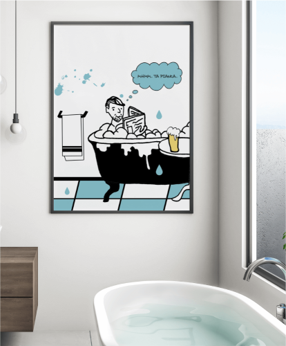 Plakat do łazienki 