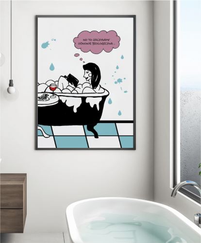 Plakat do łazienki