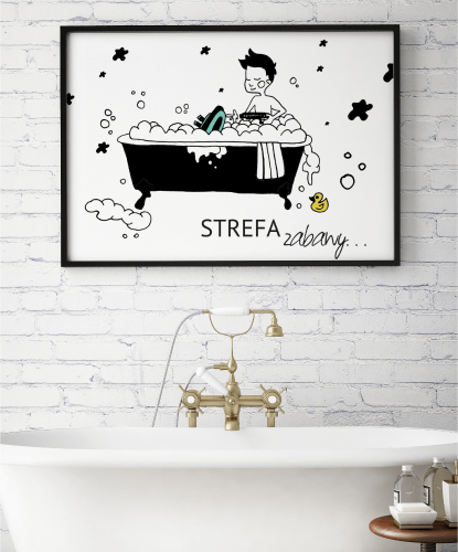 Plakat do łazienki