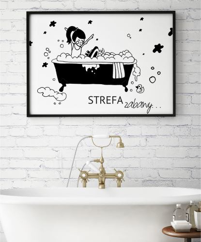 Plakat do łazienki