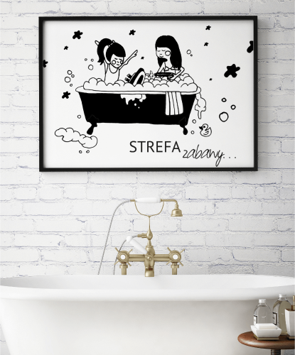 Plakat do łazienki