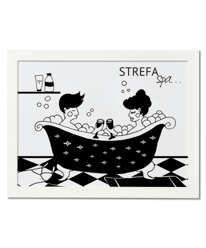 Plakat do łazienki - Strefa spa