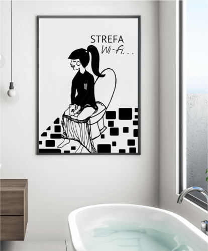 Plakat do łazienki 