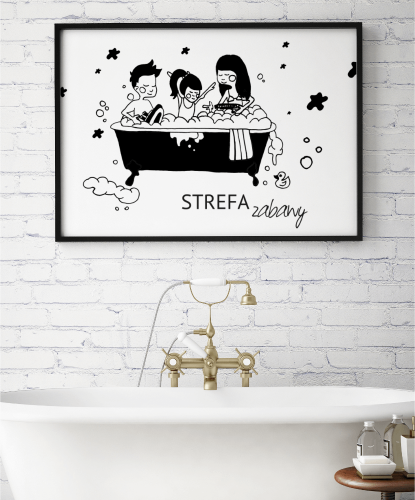 Plakat do łazienki