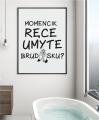 Plakat do łazienki
