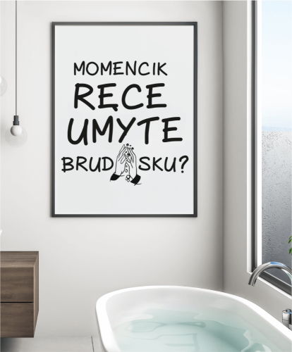 Plakat do łazienki 