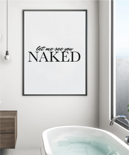 Plakat do łazienki i sypialni