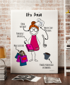 Plakat personalizowany na prezent dla niej