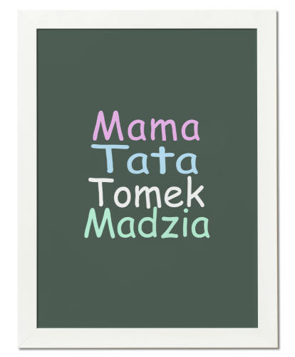 Plakat personalizowany