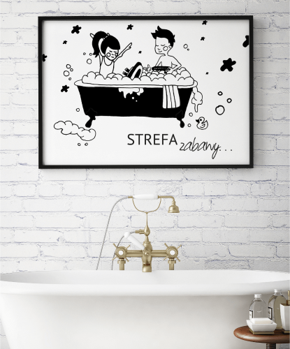 Plakat do łazienki