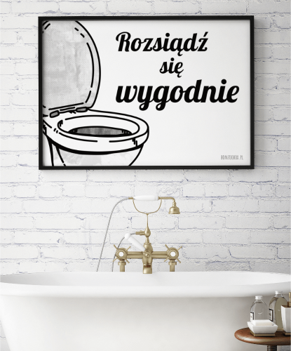 Plakat do łazienki