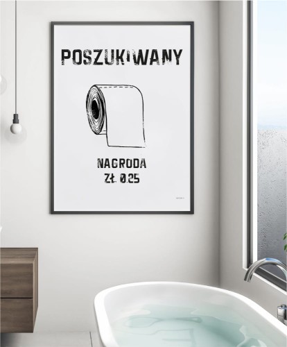 Plakat do łazienki 