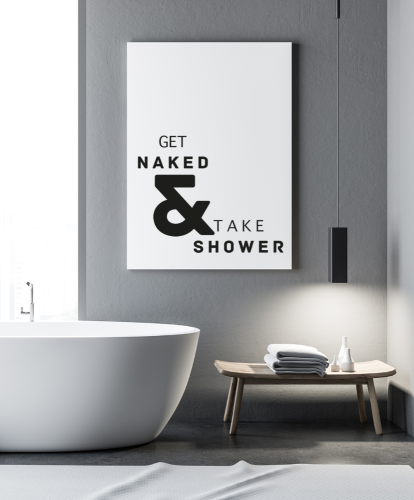 Plakat do łazienki 