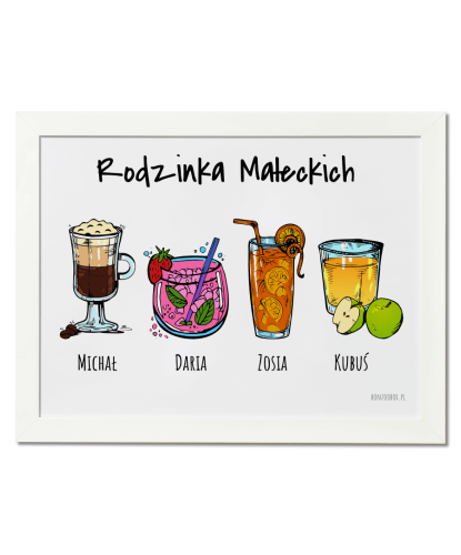 Plakat do kuchni personalizowany