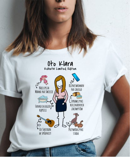 Koszulka personalizowana dla niej