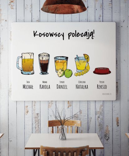 Plakat do kuchni personalizowany