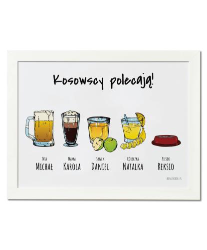 Plakat do kuchni personalizowany