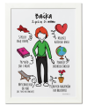 Plakat na prezent dla niej personalizowany