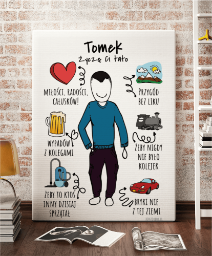PLAKAT PERSONALIZOWANY NA PREZENT DLA TATY