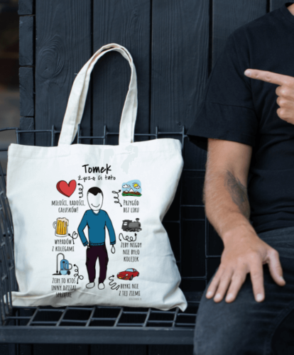 Torba personalizowana na prezent dla taty