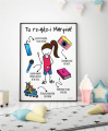 Plakat personalizowany do pokoju dziecięcego