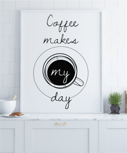Plakat do kuchni z kawą