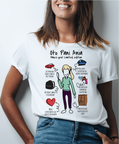 Prezent na Dzień Nauczyciela i zakończenie roku - koszulka personalizowana