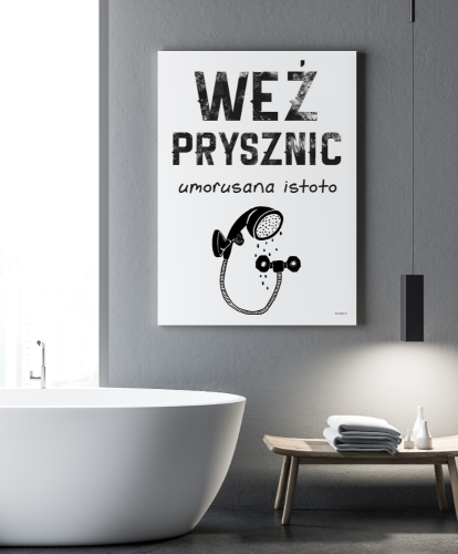 Plakat do łazienki