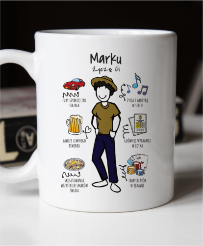 Kubek personalizowany na prezent dla chłopaka