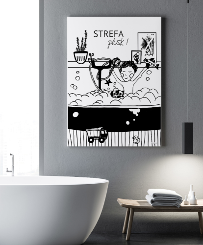 Plakat do łazienki 
