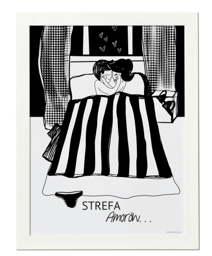 Plakat do sypialni - Strefa amorów