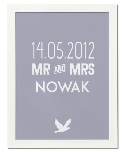 Plakat na ślub i rocznicę