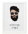 Plakat hipsterski