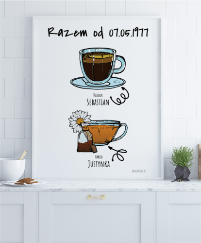 Plakat personalizowany do kuchni  