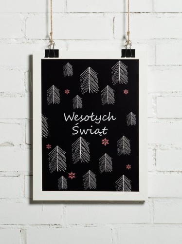 Plakat na święta