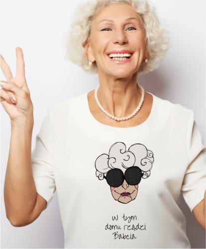 Koszulka dla babci z nadrukiem