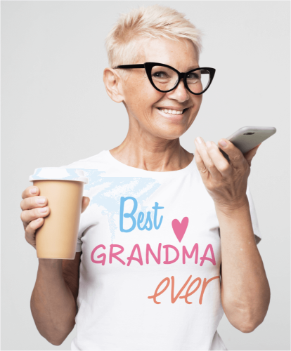 T-shirt dla babci z nadrukiem