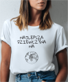 Koszulka z napisem dla niej - Najlepsza dziewczyna