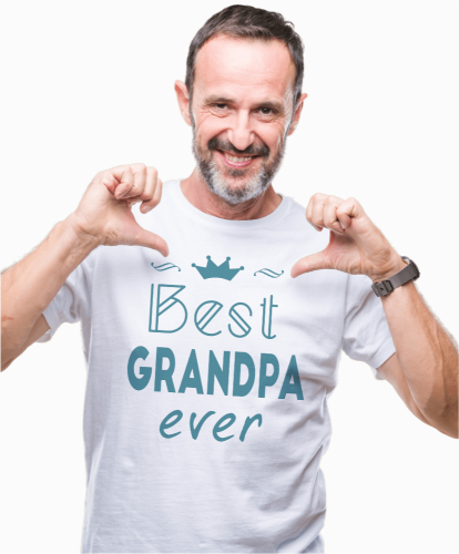 Koszulka prezent dla dziadka z nadrukiem