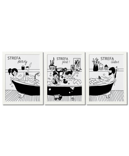 Tryptyk do łazienki 