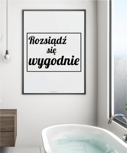 Plakat do łazienki 