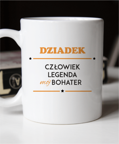 Kubek na dzień dziadka z włanym nadrukiem