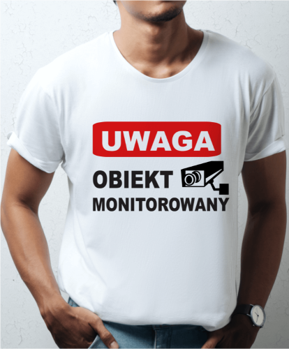 Koszulka z napisem dla niego - Obiekt monitorowany